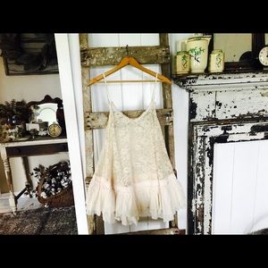 Easel lace ruffle tank ON HOLD